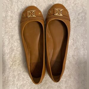 Tory Burch flats, Royal Tan and Gold, Size 9.5